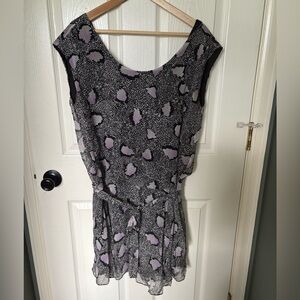 DVF Silk Mini Dress with waist tie